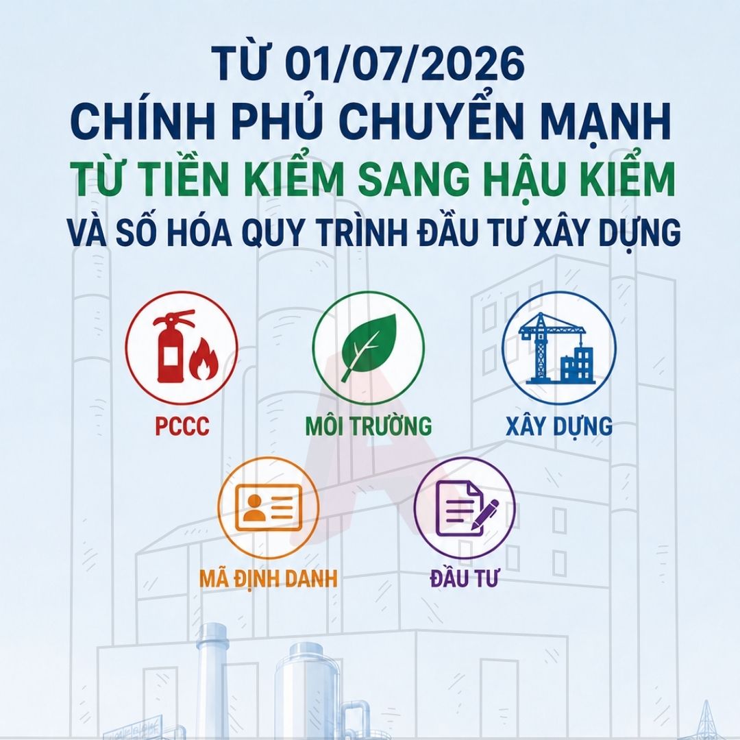 Từ 01/07/2026: Chính phủ đang chuyển mạnh từ tiền kiểm sang hậu kiểm và số hóa quy trình đầu tư xây dựng